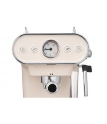 ARDESTO Кофеварка рожковая Vintage Dream 1.2л, молотый, ручной капучинатор, подогрев чашек, бежевый