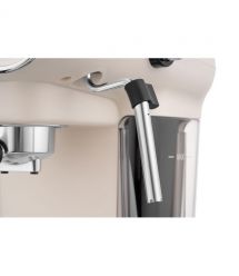 ARDESTO Кофеварка рожковая Vintage Dream 1.2л, молотый, ручной капучинатор, подогрев чашек, бежевый