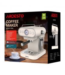 ARDESTO Кофеварка рожковая Vintage Dream 1.2л, молотый, ручной капучинатор, подогрев чашек, бежевый