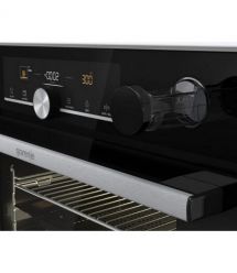 Gorenje Духовой шкаф электрический, 77л, A+,TouchFree, пар, дисплей, Wi-Fi упр, пиролиз, приготовл. на разн. уровнях, нерж