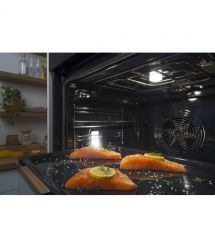 Gorenje Духовой шкаф электрический, 77л, A+,TouchFree, пар, дисплей, Wi-Fi упр, пиролиз, приготовл. на разн. уровнях, нерж