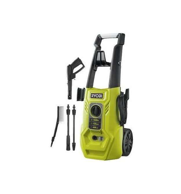 Ryobi Минимойка высокого давления RY130PWA 1600Вт 130бар 420л/ч шланг 5м 8.33кг