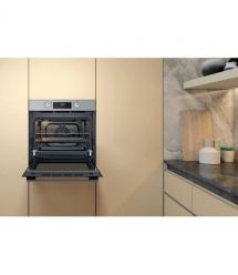 Whirlpool Духовой шкаф электрический, 71л, A+, дисплей, конвекция, телескопические направляющие, нерж