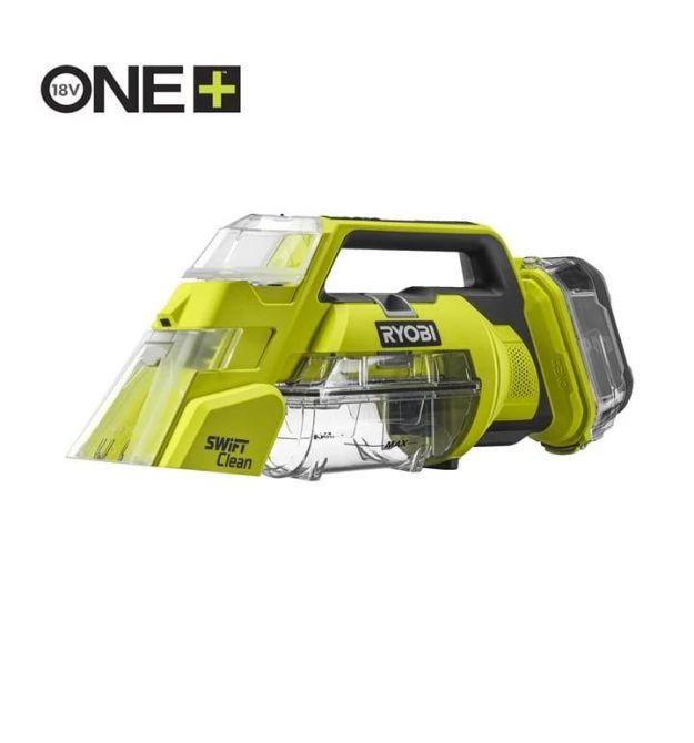 Ryobi Пылесос аккумуляторный моющий ONE+ RDC18-0 18В 17Вт контейнер для воды чистая/грязная 0.12/0.2л 2.5кг без АКБ и ЗУ
