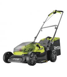 Ryobi Газонокосилка аккумуляторная RY18LM37A-140, ONE+ 18В, 1х4Ач, 37см, 45л, 25-70см, EasyEdge, мульчирование, 16кг