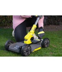 Ryobi Триммер-газонокосилка аккумуляторная ONE+ RY18LMC30A-0 18В 30см высота 38-75мм EasyEdge телескоп.штанга 6.4кг без АКБ и ЗУ