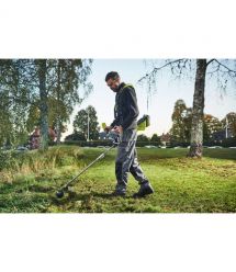 Ryobi Триммер садовый аккумуляторный Max Power RY36BCX30A-0 36В 30см нож/леска 40см эргоремни Vertebrae 4.7кг без АКБ и ЗУ