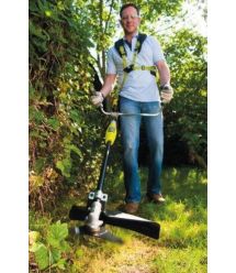 Ryobi Триммер садовый аккумуляторный Max Power RBC36B26B 36В 26см нож/леска 30см эргоремни Vertebrae 3.7кг без АКБ и ЗУ