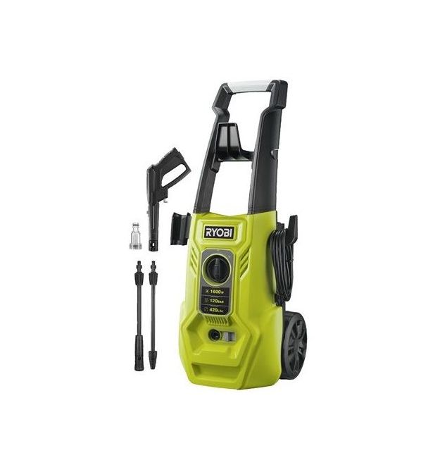 Ryobi Минимойка высокого давления RY120PWA 1600Вт 120бар 420л/ч шланг 5м 8.14кг