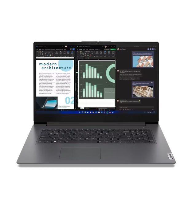 Lenovo Ноутбук V17-G4 17.3" FHD IPS AG, Intel i5-13420H, 16GB, F512GB, UMA, DOS, серый