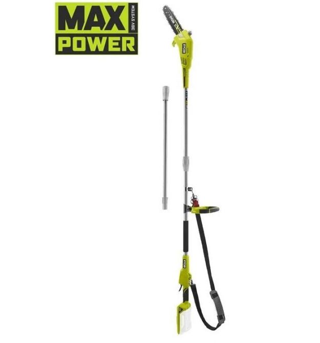 Ryobi Высоторез цепной аккумуляторный Max Power RY36PP25A-0 36В 25см 3м 4.3кг без АКБ и ЗУ