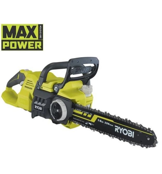 Ryobi Пила цепная аккумуляторная RY36CSX35A-0, 36В MAX POWER, шина 35см Oregon, бесщеточная, без АКБ и ЗП