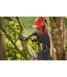 Ryobi Пила цепная аккумуляторная ONE+ HP RY18PSX15A-120T 18B 1х2А·ч ЗУ шина 15см бесщеточная 6м/с 1.19кг кейс