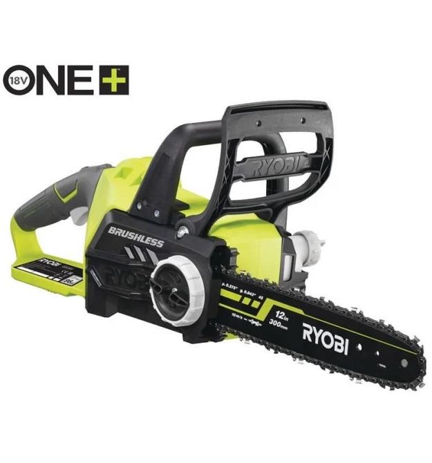 Ryobi Пила цепная аккумуляторная OCS1830, 18В ONE+, шина 30см Oregon, бесщеточная, 2.7кг, без АКБ и ЗП