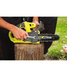 Ryobi Пила цепная аккумуляторная ONE+ RY18CS20A-125 18В акб 1х2.5А·ч ЗУ 20см 2.3кг