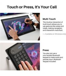 Huion Графический монитор 19" Kamvas Pro 19,4K USB-Cх2, 3.5 mini-jack, серый тёмный