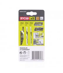 Ryobi Пилочки для лобзика RAK05JSBFC, набор 5шт