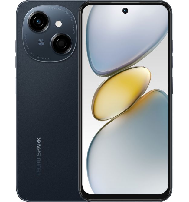 TECNO Смартфон Spark Go 1 (KL4) 6.67" 3/128ГБ, 2SIM, 5000мА•ч, Startrail Black