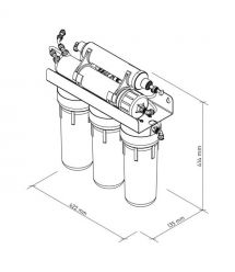 Ecosoft Фильтр обратного осмоса Standard 5-50M с минерализатором, 50 галл/сутки