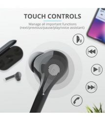 Trust Наушники Nika Touch True Wireless Mic Black