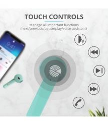 Trust Наушники Primo Touch True Wireless Mic Mint