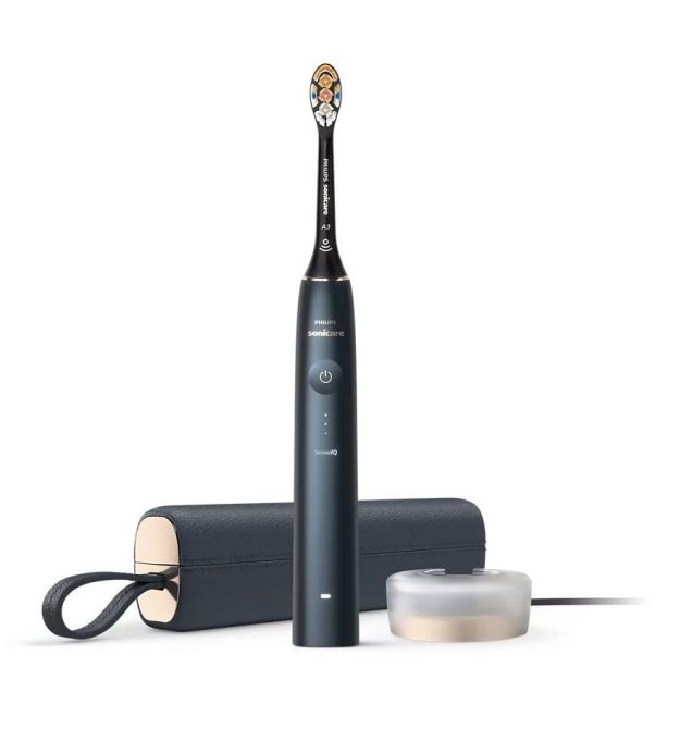 Philips Щетка зубная электр. Sonicare DiamondClean Prestige 9900, 62т. колеб/мин, насадок-1, SenseIQ, зарядный чехол, черный