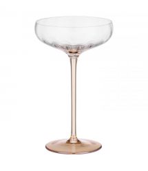 ARDESTO Набор бокалов для шампанского Black Mars Amber 200мл, 2шт, стекло, прозрачно-золотистый