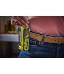 Ryobi Фонарь инспекционный аккумуляторный USB Lithium RLI4-120G, 4В, 2А·ч, 650лм, 3 режима, магнит, зажим 0.17кг