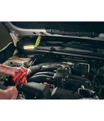 Ryobi Фонарь инспекционный аккумуляторный USB Lithium RLI4-120G, 4В, 2А·ч, 650лм, 3 режима, магнит, зажим 0.17кг