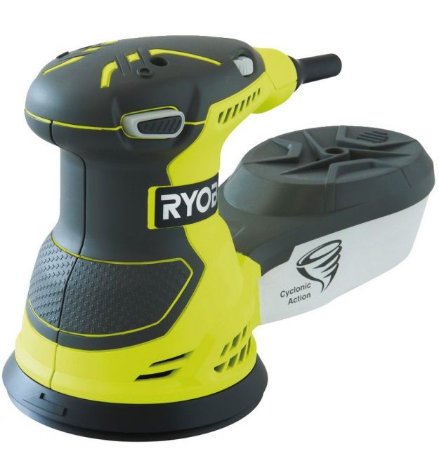 Ryobi Шлифмашина эксцентриковая ROS300 300Вт 125мм 7000-12000об·мин 1.7кг ROS300, 93х185мм, 300Вт, 0-13000 об/мин, 2.3кг
