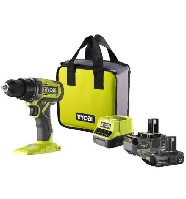 Ryobi Шуруповерт-дрель аккумуляторный ONE+ RDD18-2C415S 18В 1х4А·ч 1х1.5А·ч ЗУ 52Нм 450·1750об·мин 1.3кг сумка