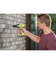 Ryobi Шуруповерт-дрель ударный аккумуляторный ONE+ R18PD3-242S 18В 1х2А·ч 1х4А·ч ЗУ 50Нм 500·1800об·мин 1.3кг сумка