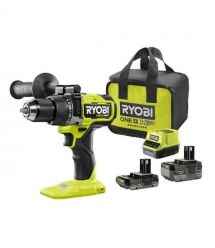 Ryobi Шуруповерт-дрель ударный аккумуляторный ONE+ HP RPD18X-242S 18В 1х2А·ч 1х4А·ч ЗУ 95Нм 500·2100об·мин 1.3кг сумка