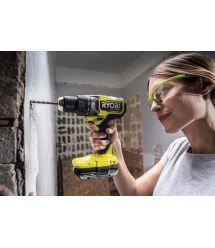 Ryobi Шуруповерт-дрель ударный аккумуляторный ONE+ HP RPD18X-242S 18В 1х2А·ч 1х4А·ч ЗУ 95Нм 500·2100об·мин 1.3кг сумка