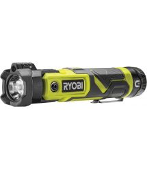 Ryobi Фонарь ручной аккумуляторный USB Lithium RLP4-0, 4В, 640лм, 3 функции освещения, поворотная головка, магнит (без АКБ и ЗУ)