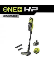 Ryobi Пылесос аккумуляторный ONE+ HP RSV18X-1X40G 18В 1х4А·ч 90Вт 20кПа контейнер 0.8л HEPA12 3.1кг