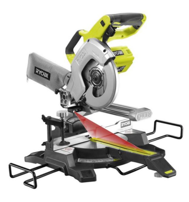 Ryobi Пила торцовочная аккумуляторная ONE+ R18MS216-0 18В диск 216мм лазер 14.4кг без АКБ и ЗУ