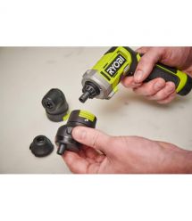 Ryobi Отвертка аккумуляторная USB Lithium RSD4-120TA2 4В 1х2А·ч 5Нм 200об·мин 2 насадки 10 бит 0.31кг кейс
