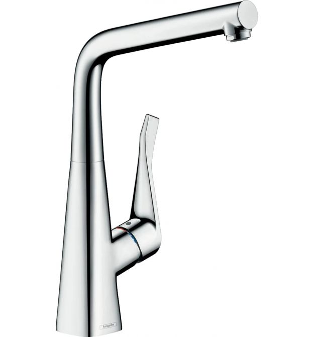 Hansgrohe Смеситель для кухни Metris, дл.излива - 219мм, поворотный, 1 рычаг, KM320, хром