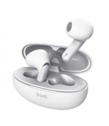 Trust Наушники TWS Yavi Earphones BT 5.3, ENC, SBC, Mic, Белый