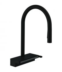 Hansgrohe Смеситель для кухни Aquno Select M81, дл.излива - 220мм, поворотный, вытяжной, 1 рычаг, чорный матовый