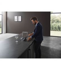 Hansgrohe Смеситель для кухни Aquno Select M81, дл.излива - 210мм, поворотный, вытяжной, 1 рычаг, хром