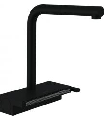 Hansgrohe Смеситель для кухни Aquno Select M81, дл.излива - 210мм, поворотный, вытяжной, 1 рычаг, чорный матовый