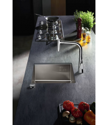 Hansgrohe Мойка кухонная Combi S71, нерж.сталь, прямоуг., без крыла, 500x550x190мм, чаша - 1, врезная, нерж