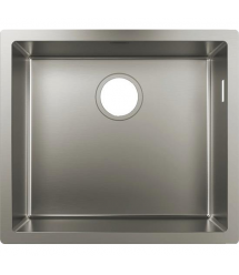 Hansgrohe Мойка кухонная Combi S71, нерж.сталь, прямоуг., без крыла, 500x450x185мм, чаша - 1, врезная/под столешницу, нерж