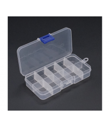 Пластиковий ящик для радіодеталей, 130 х 25 х 65 мм, 10 відділень
