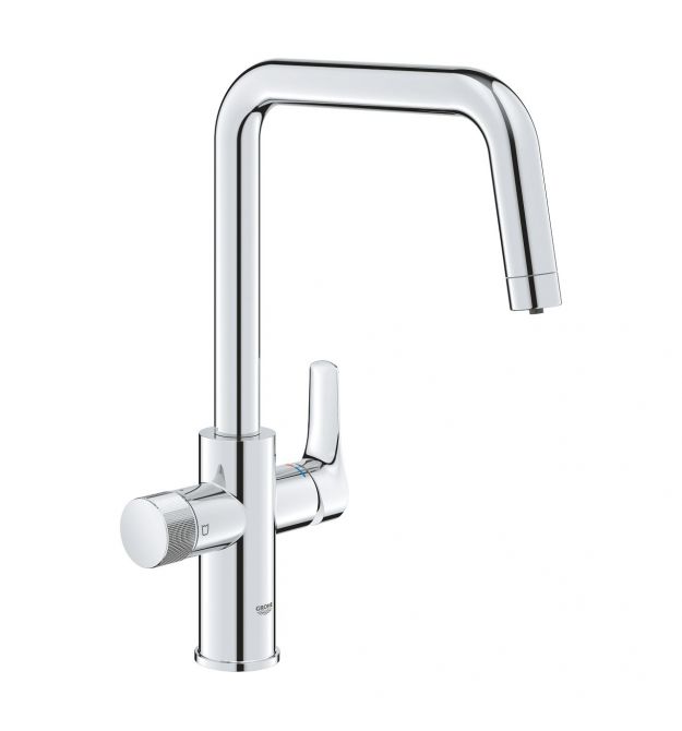 Grohe Смеситель для кухни Blue Pure Start, дл.излива - 223мм, поворотный, 1+1 фильтр, хром