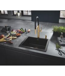 Grohe Смеситель для кухни Essence, дл.излива - 240мм, поворотный/гибкий, 1рычаг, матовый прохладный восход солнца