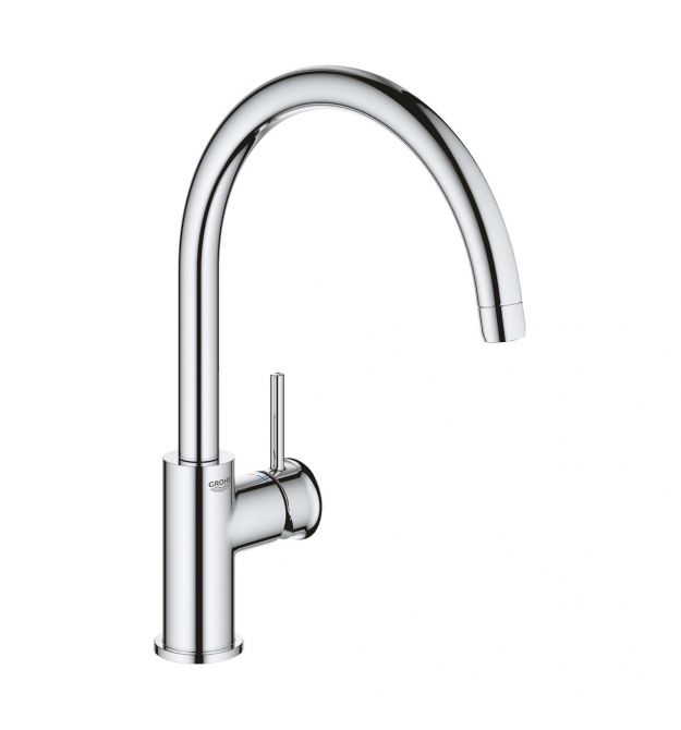 Grohe Смеситель для кухни QuickFix Start Classic, дл.излива - 223мм, поворотный, 1рычаг, хром