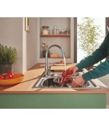 Grohe Смеситель для кухни QuickFix Start Classic, дл.излива - 223мм, поворотный, 1рычаг, хром